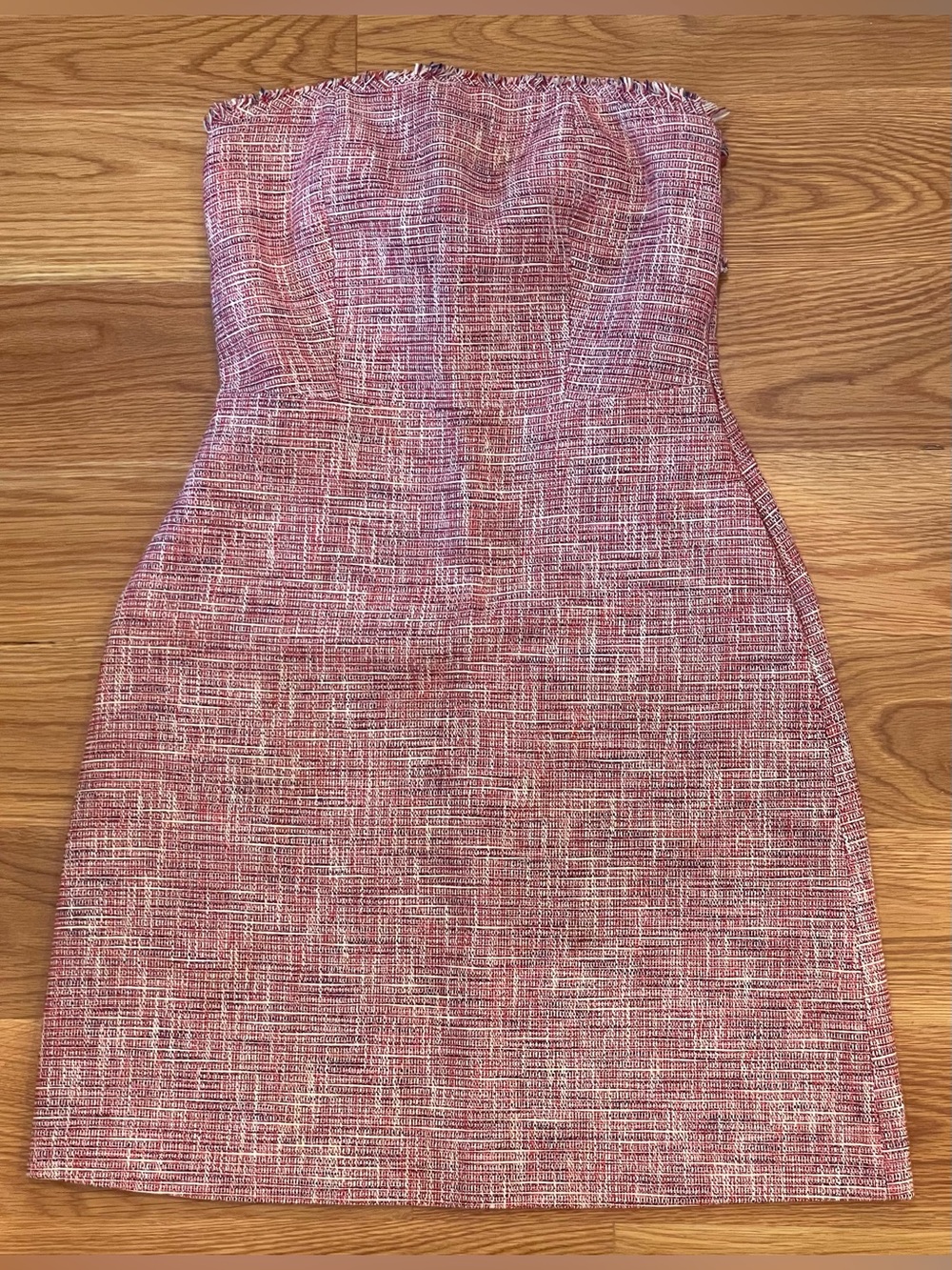 Banana Republic Strapless Tweed Tie-Back A-Line Mini Dress / Size 2